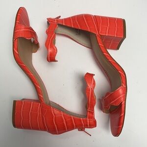 I.N.C. Embossed sandal heels